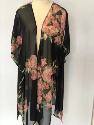 FLORAL PRINT KIMONO
