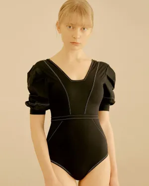 French Cola Black Swimsuit