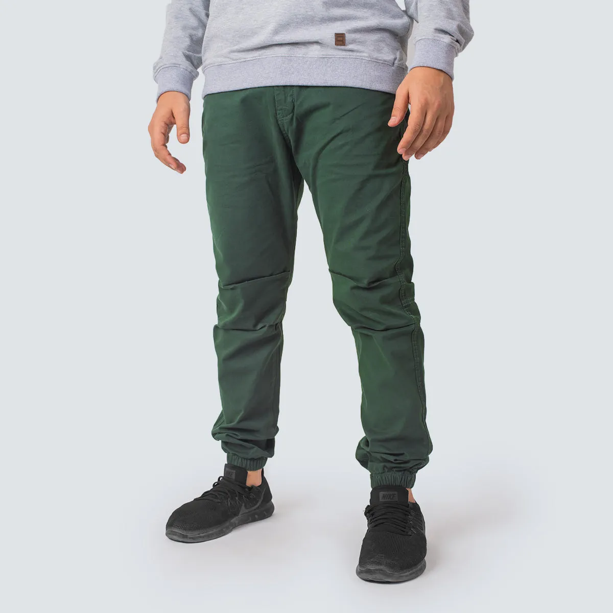 Gabardine Jogger . Green