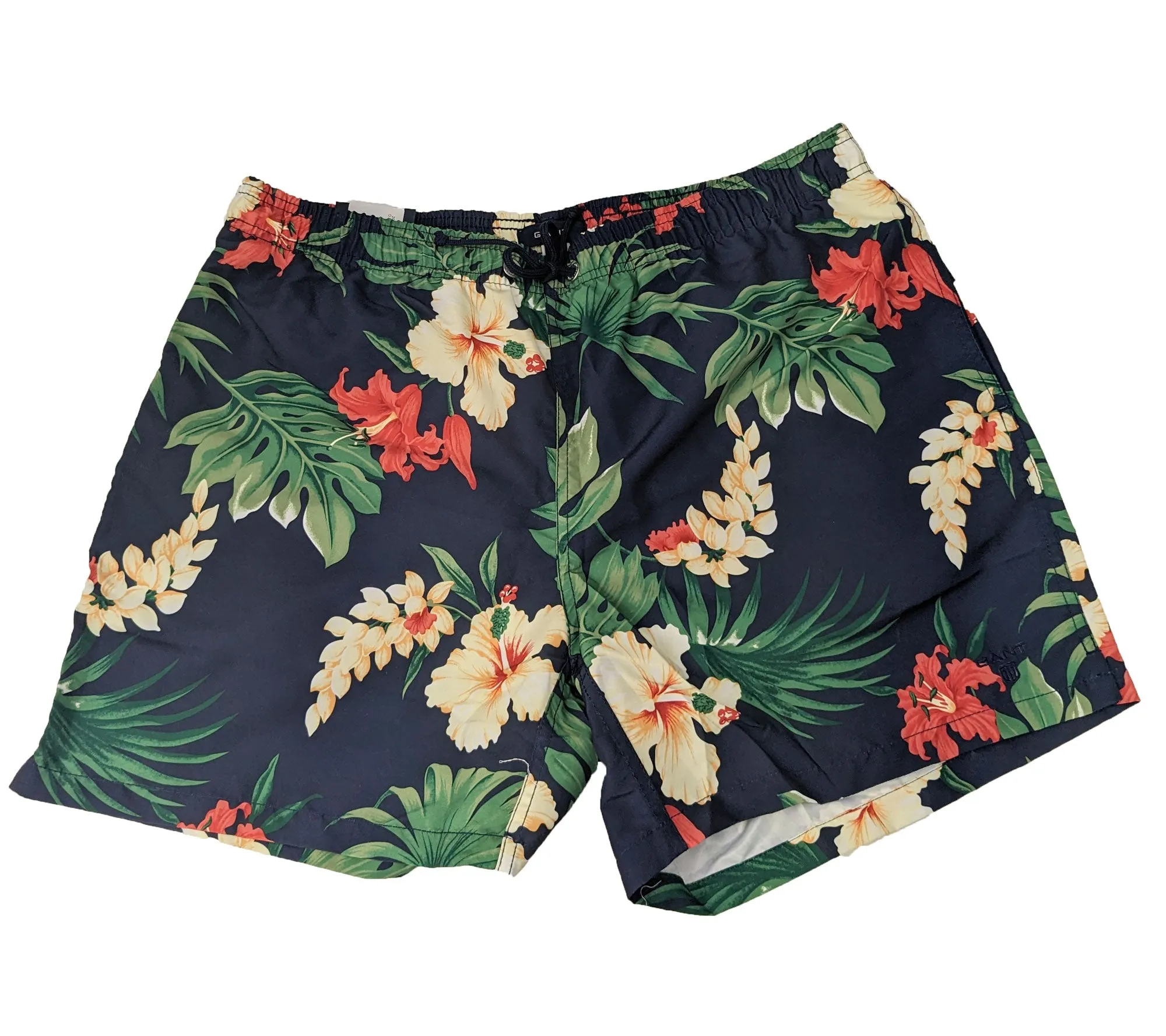 GANT Men's Eclipse Floral Hibiscus Swim Shorts NWT
