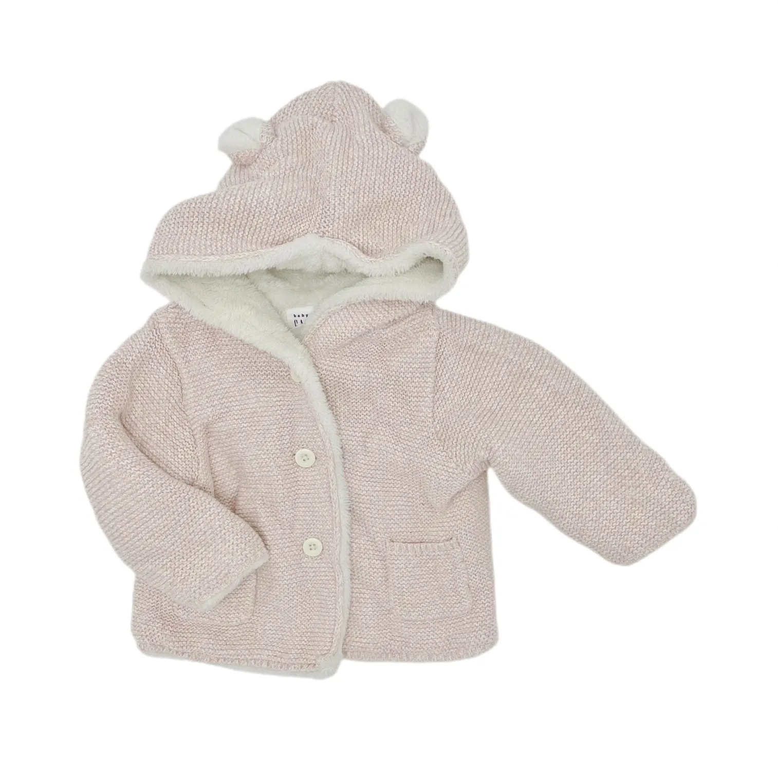 Gap bear sherpa cardigan - 6-12m
