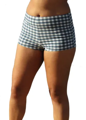 Gingham Boyleg Bikini - Denim