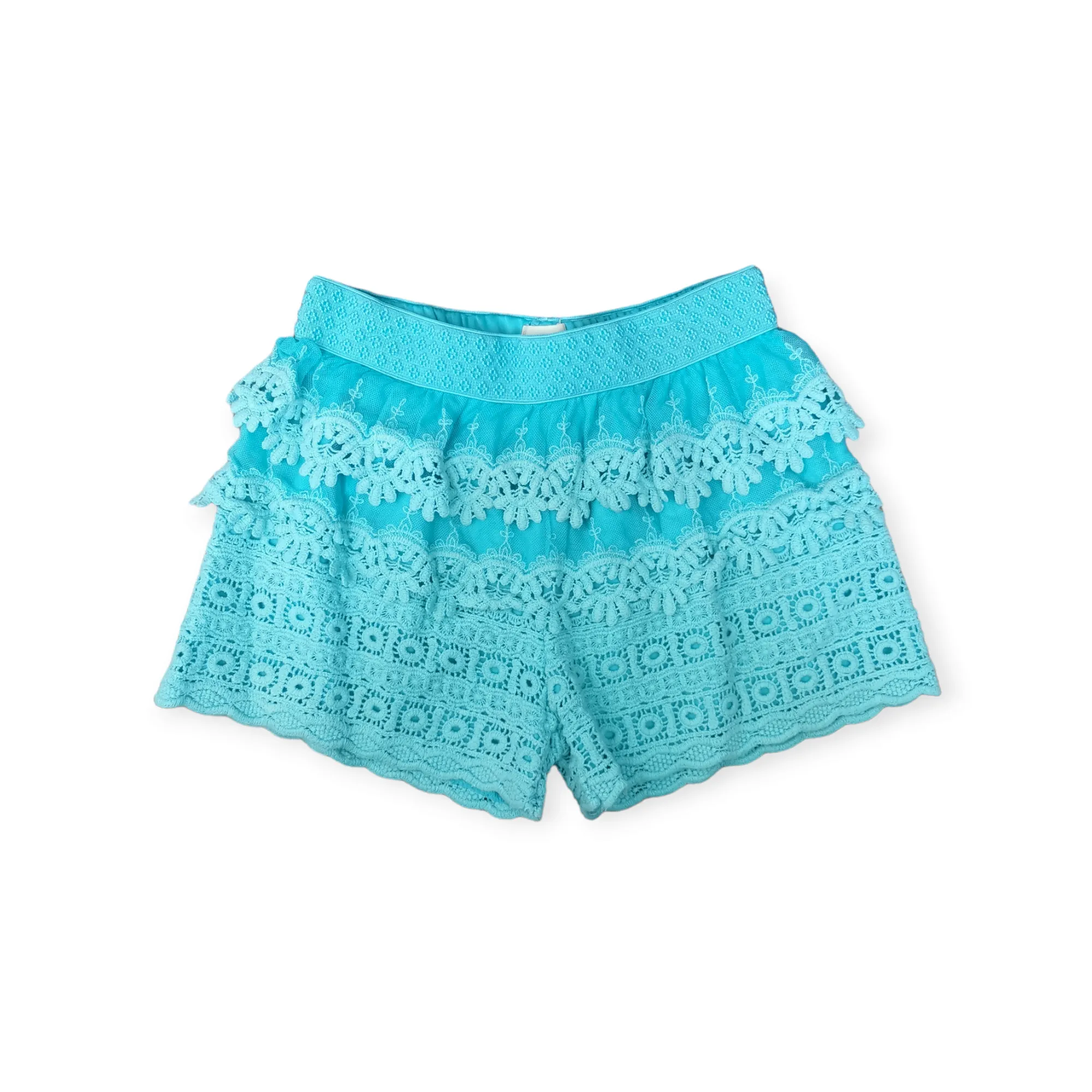 GIRL SIZE 10/12 YEARS - Bohemian Lace Shorts EUC B51