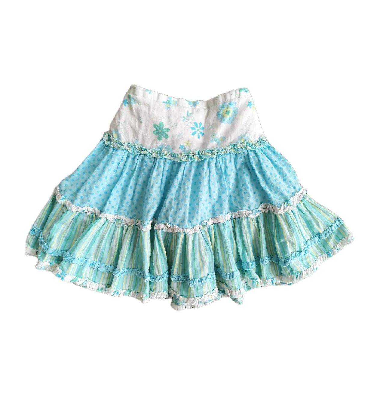 GIRL SIZE 4 YEARS - PUMPKIN PATCH, Bohemian Ruffled Skirt VGUC B52