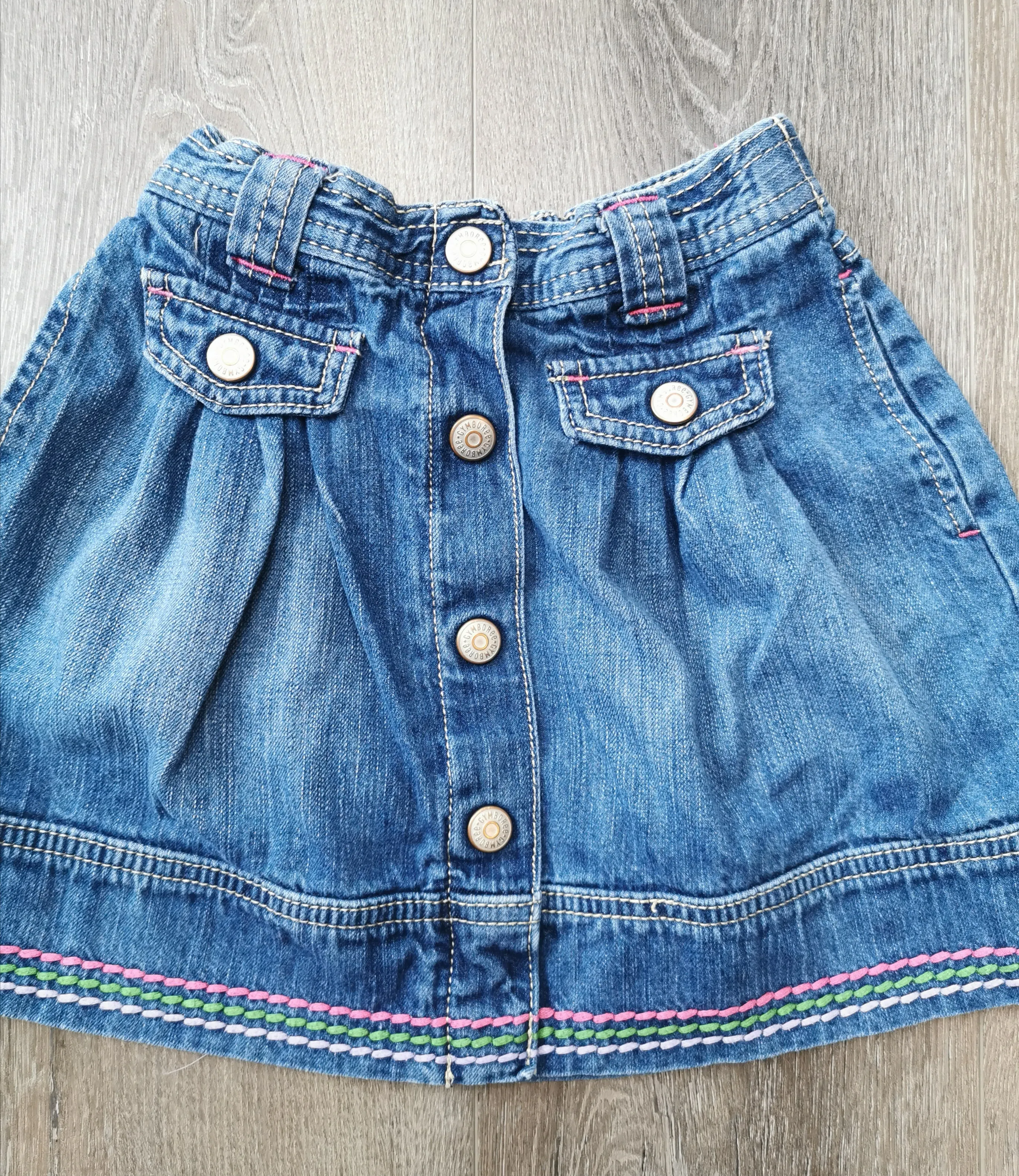 GIRL SIZE 6 YEARS - GYMBOREE, Denim Skirt EUC B52