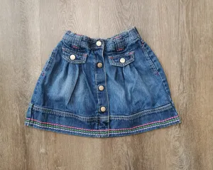 GIRL SIZE 6 YEARS - GYMBOREE, Denim Skirt EUC B52