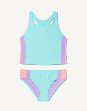 Girls Colourblock Tankini Set