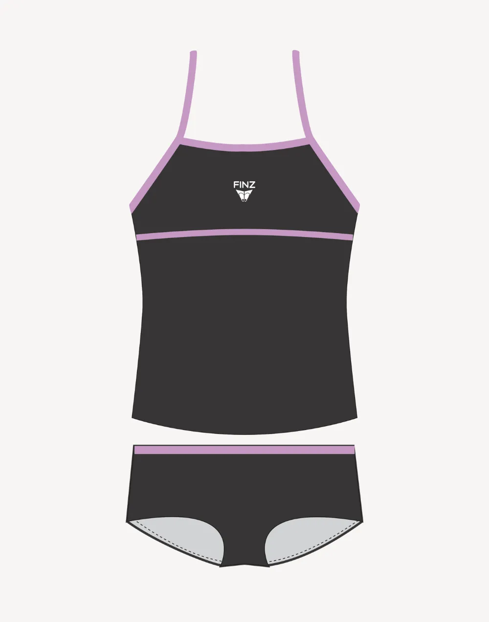 Girls Polyester Tankini Set