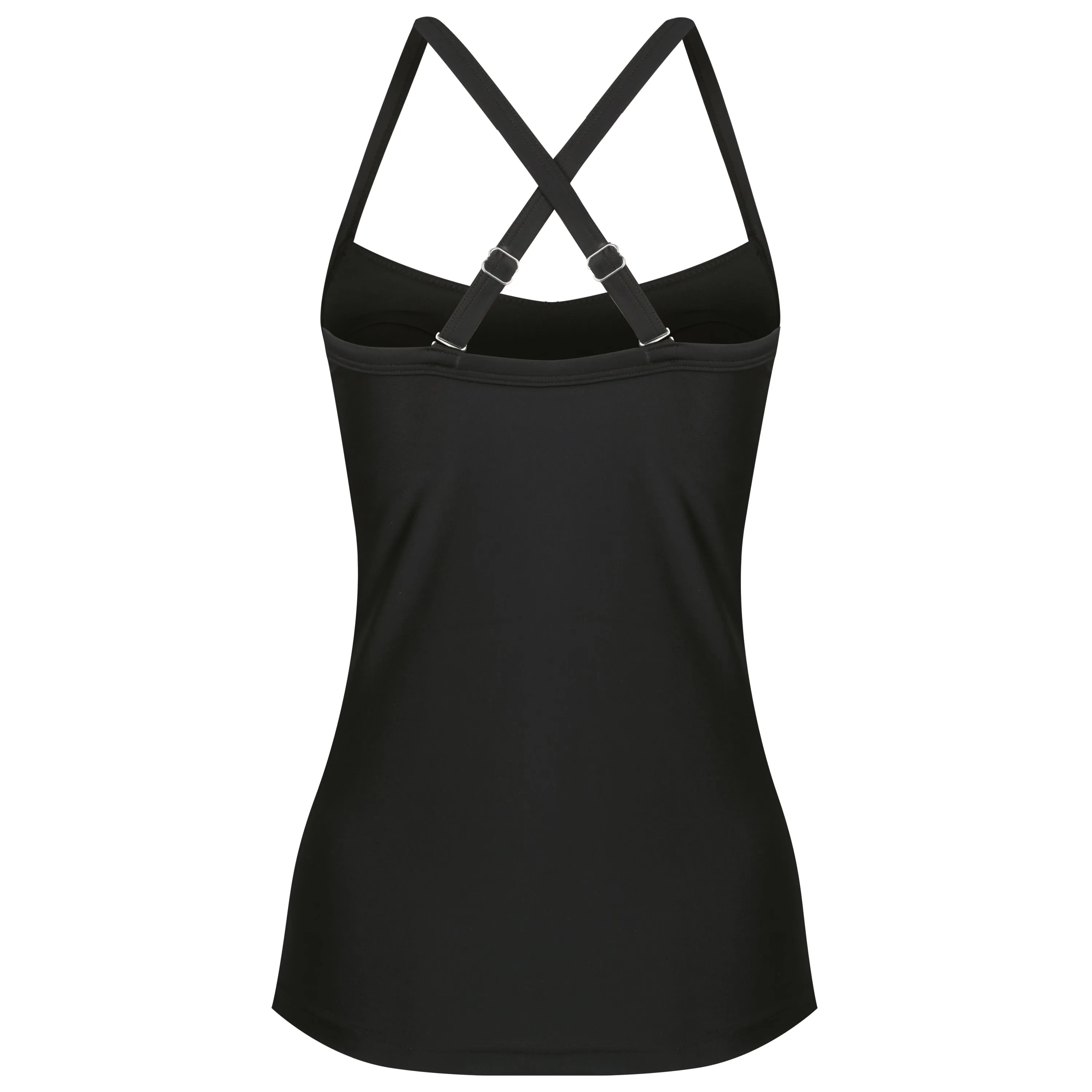 Giselle Tankini Top - Black on Black