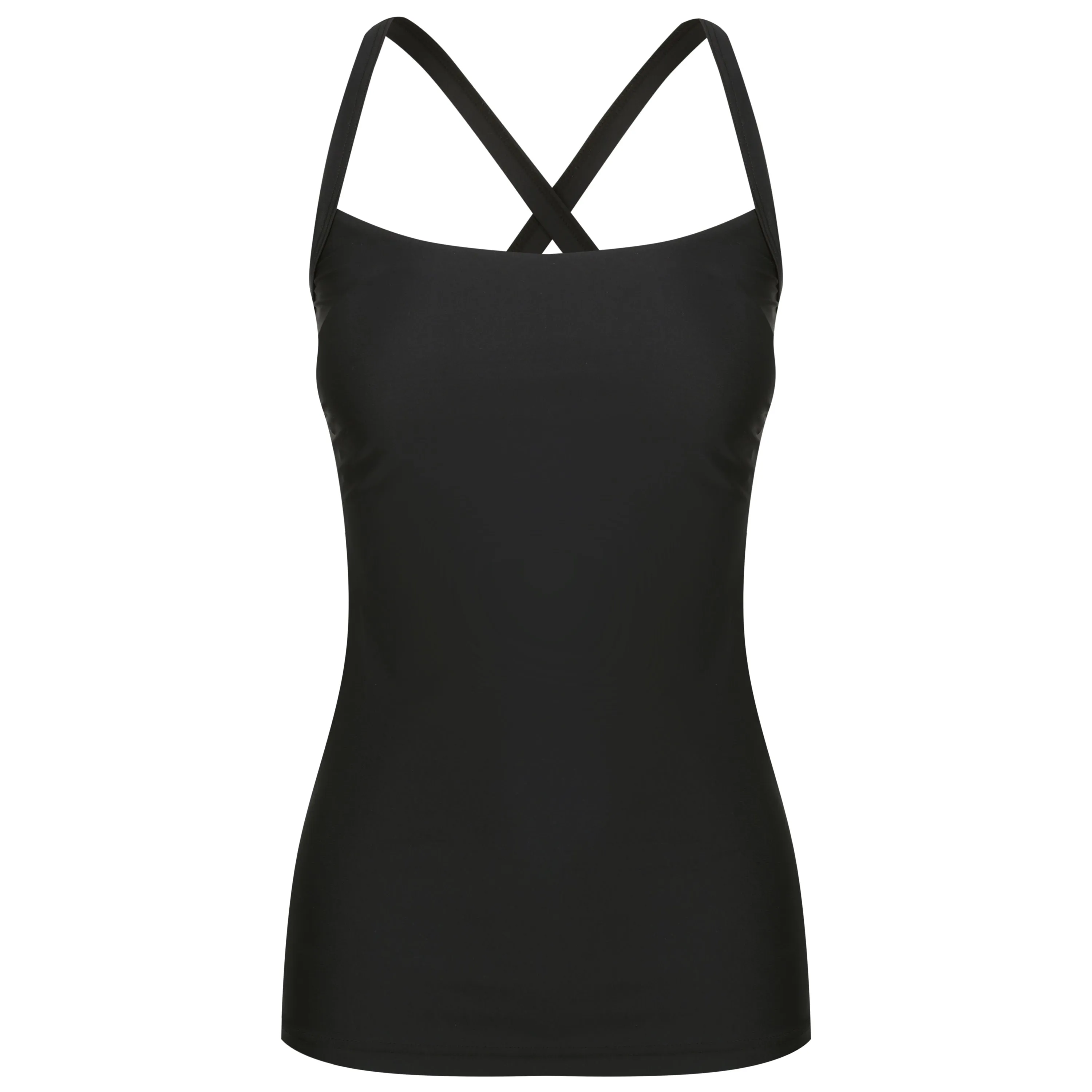 Giselle Tankini Top - Black on Black