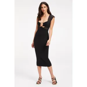 Good American '90s Extreme Sheer Plunge Dress 4X NWT