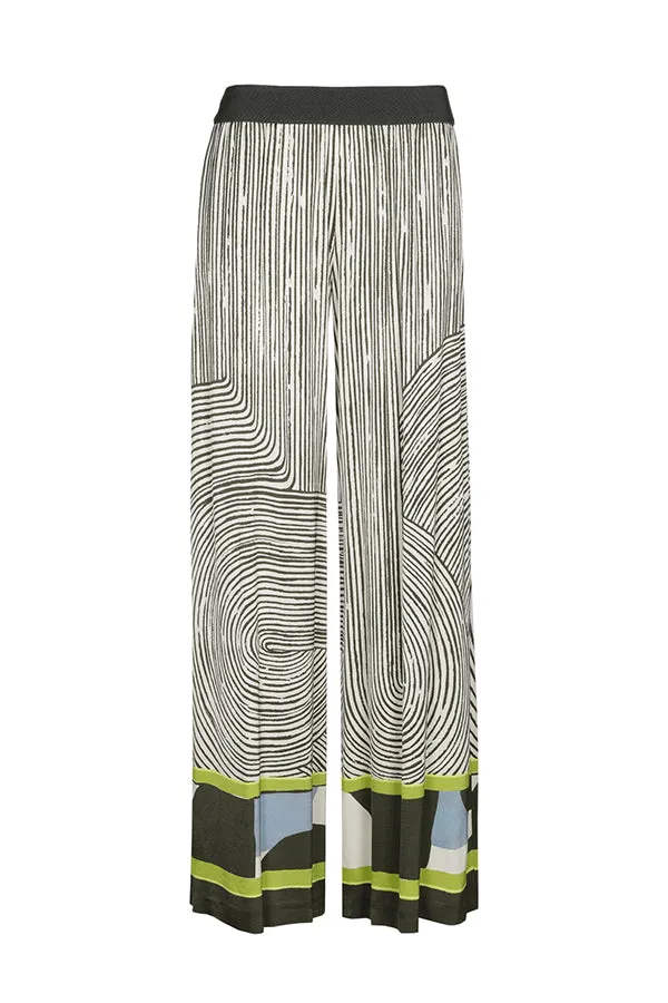 GRAPHIC PRINT PALAZZO TROUSERS
