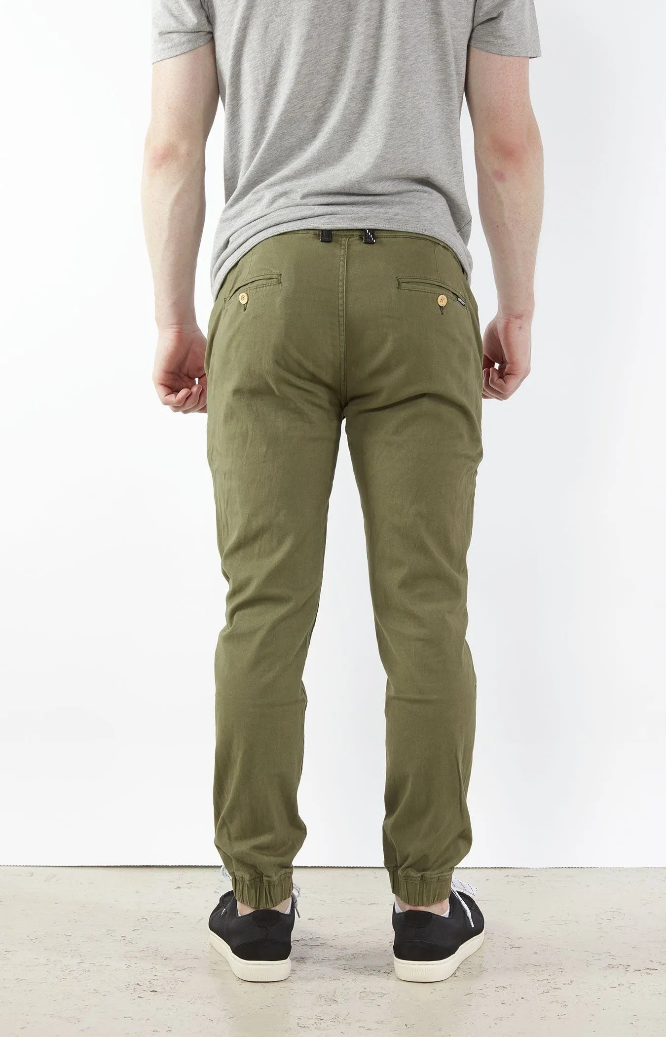 Green Jogger Chinos
