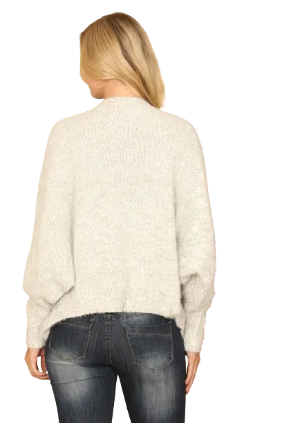 Grey Plus Furry Batwing Open Cardigan - Pack of 6