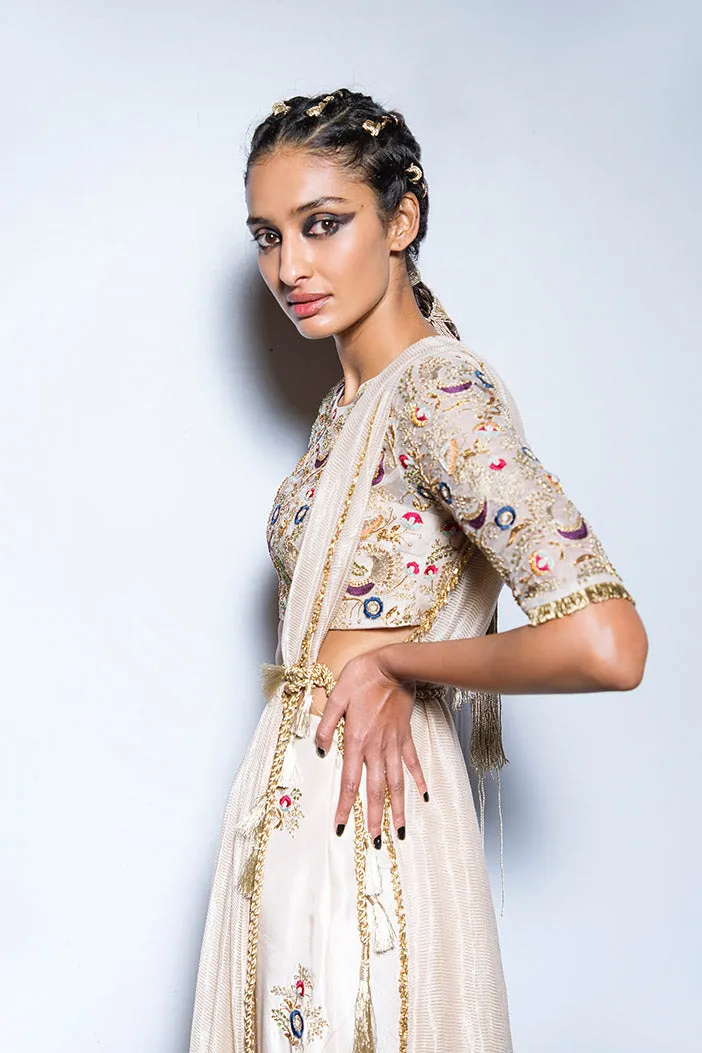 GULBANU SKIRT PALAZZO SET