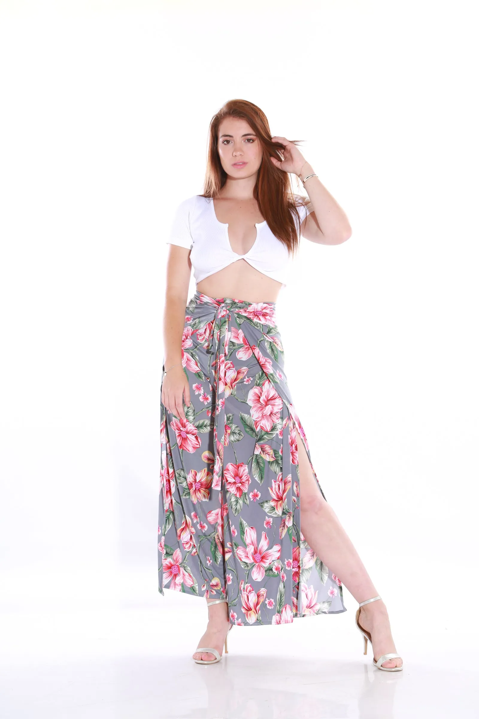 Happy Wrap Pants/Jumpsuit - lily grey