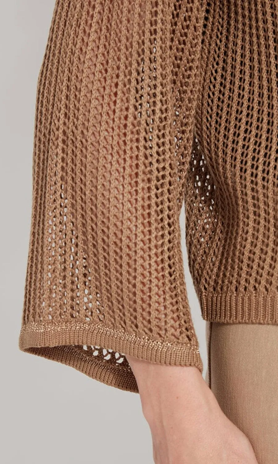Harper Linen Mesh Cardigan