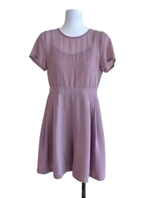 Heather Purple Plain Rompers