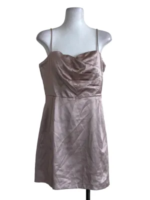 Heather Purple Silk Spaghetti Strap Rompers