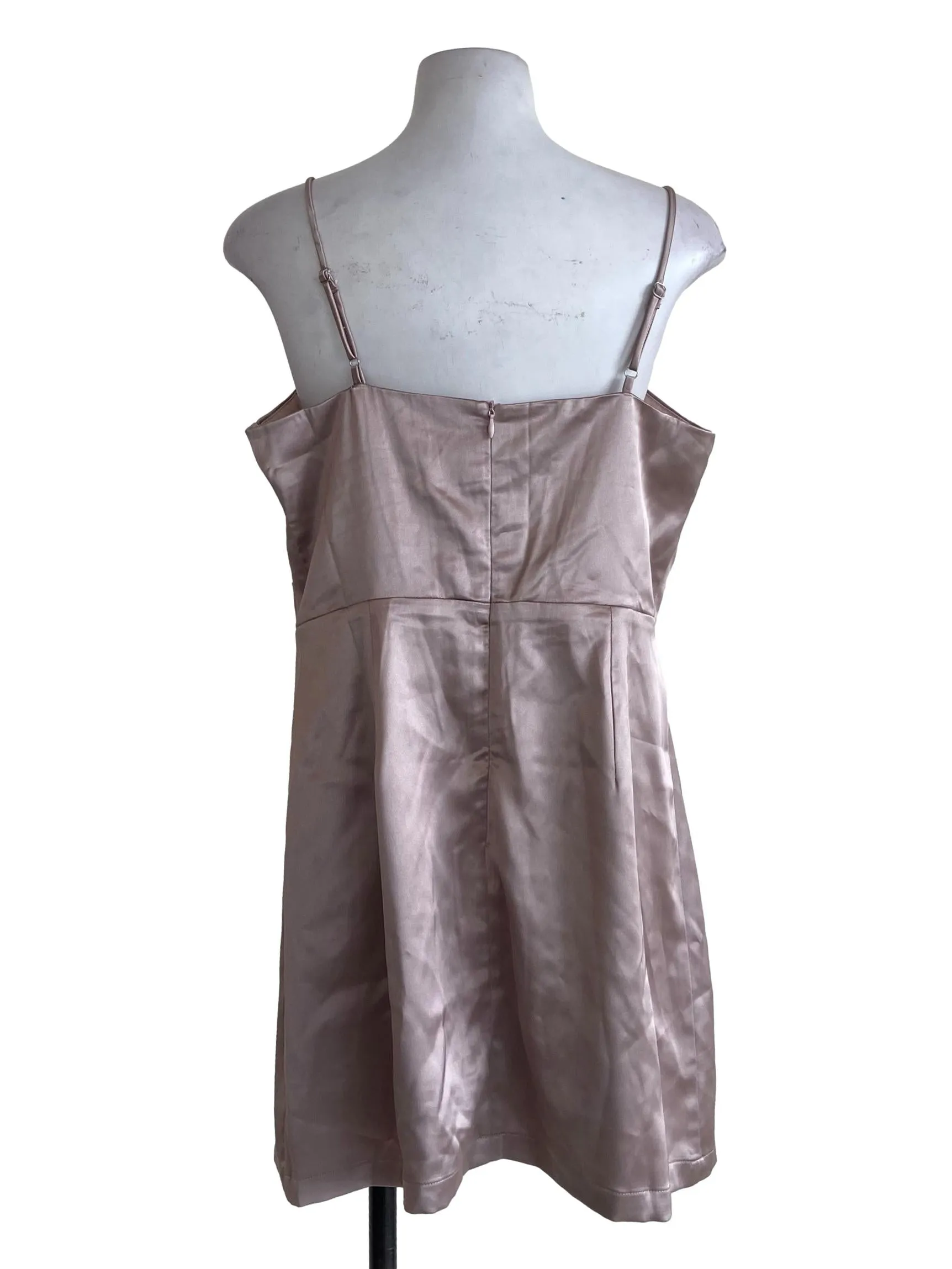 Heather Purple Silk Spaghetti Strap Rompers