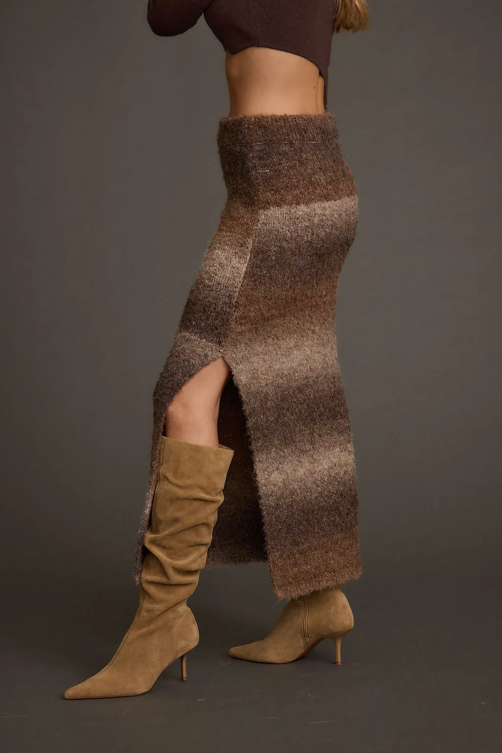 Helena Ombre Sweater Midi Skirt