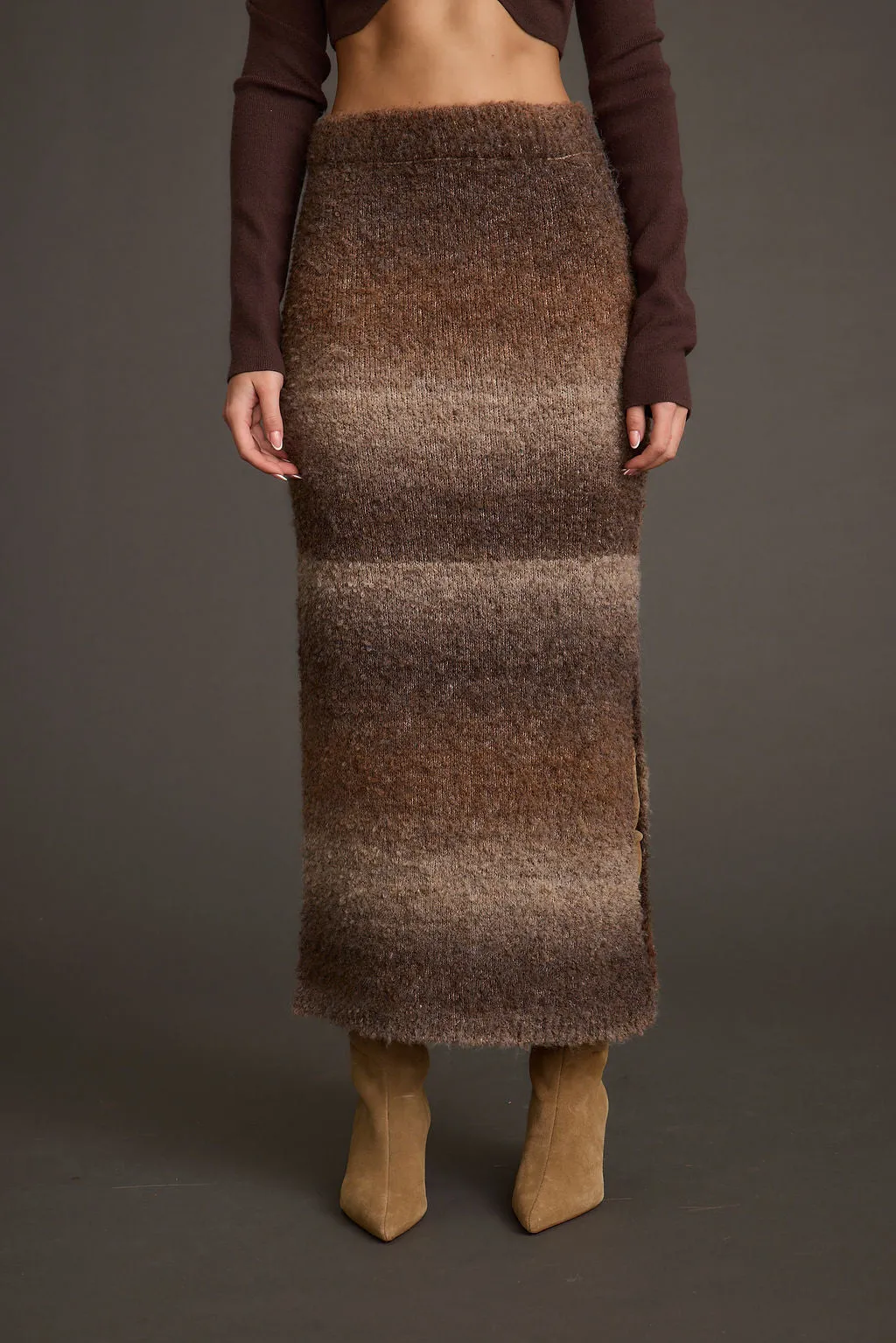 Helena Ombre Sweater Midi Skirt
