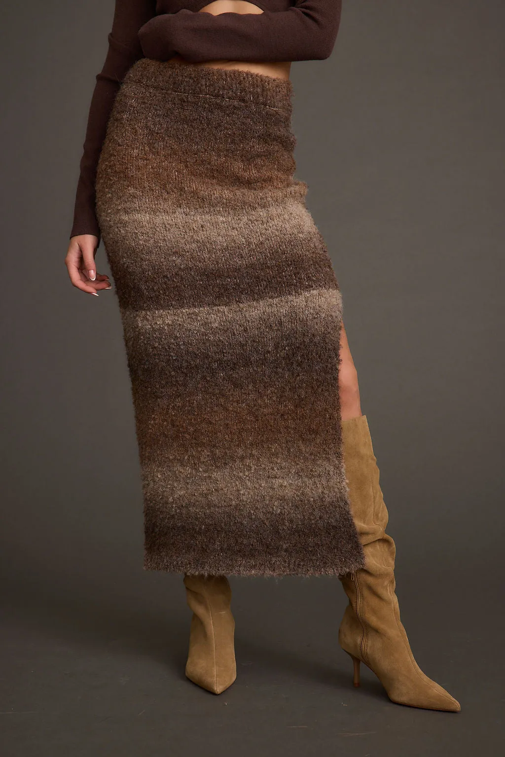 Helena Ombre Sweater Midi Skirt