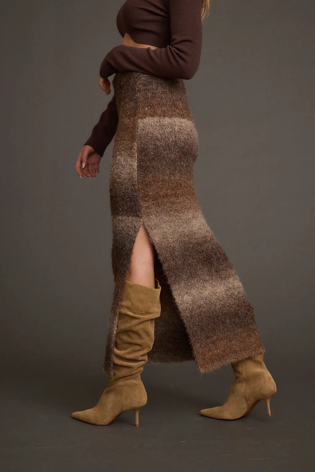Helena Ombre Sweater Midi Skirt