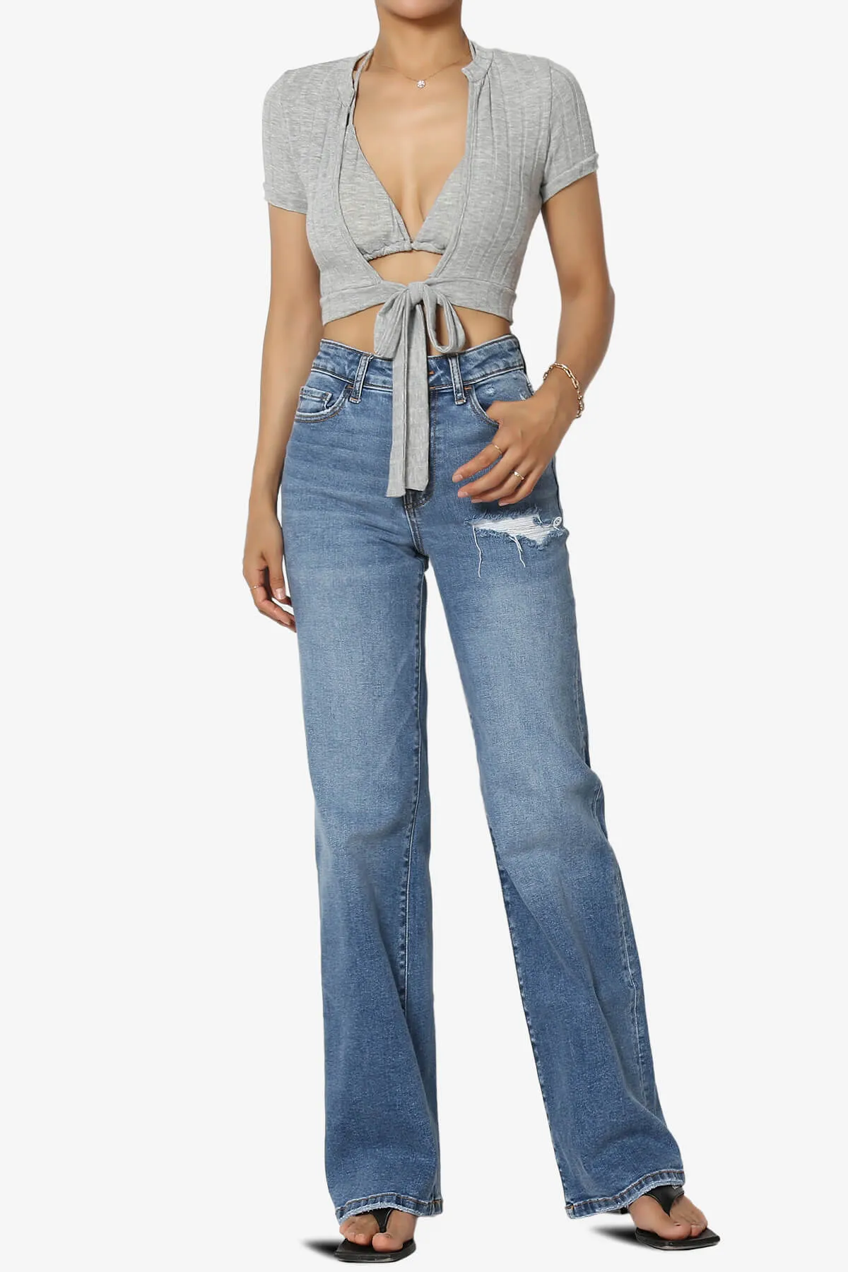 Ibiza Bra Top & Crop Cardigan SET