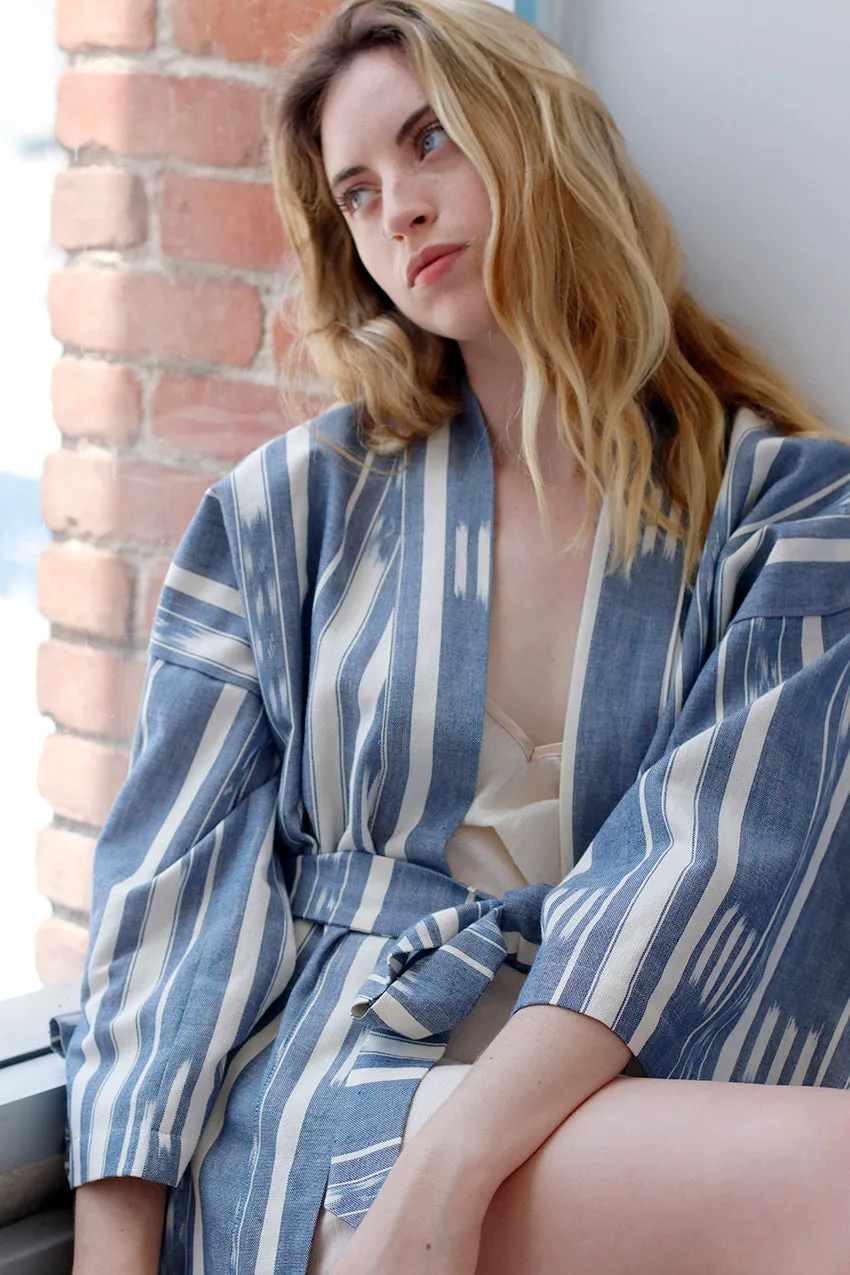 Ikat Kimono Wrap Jacket