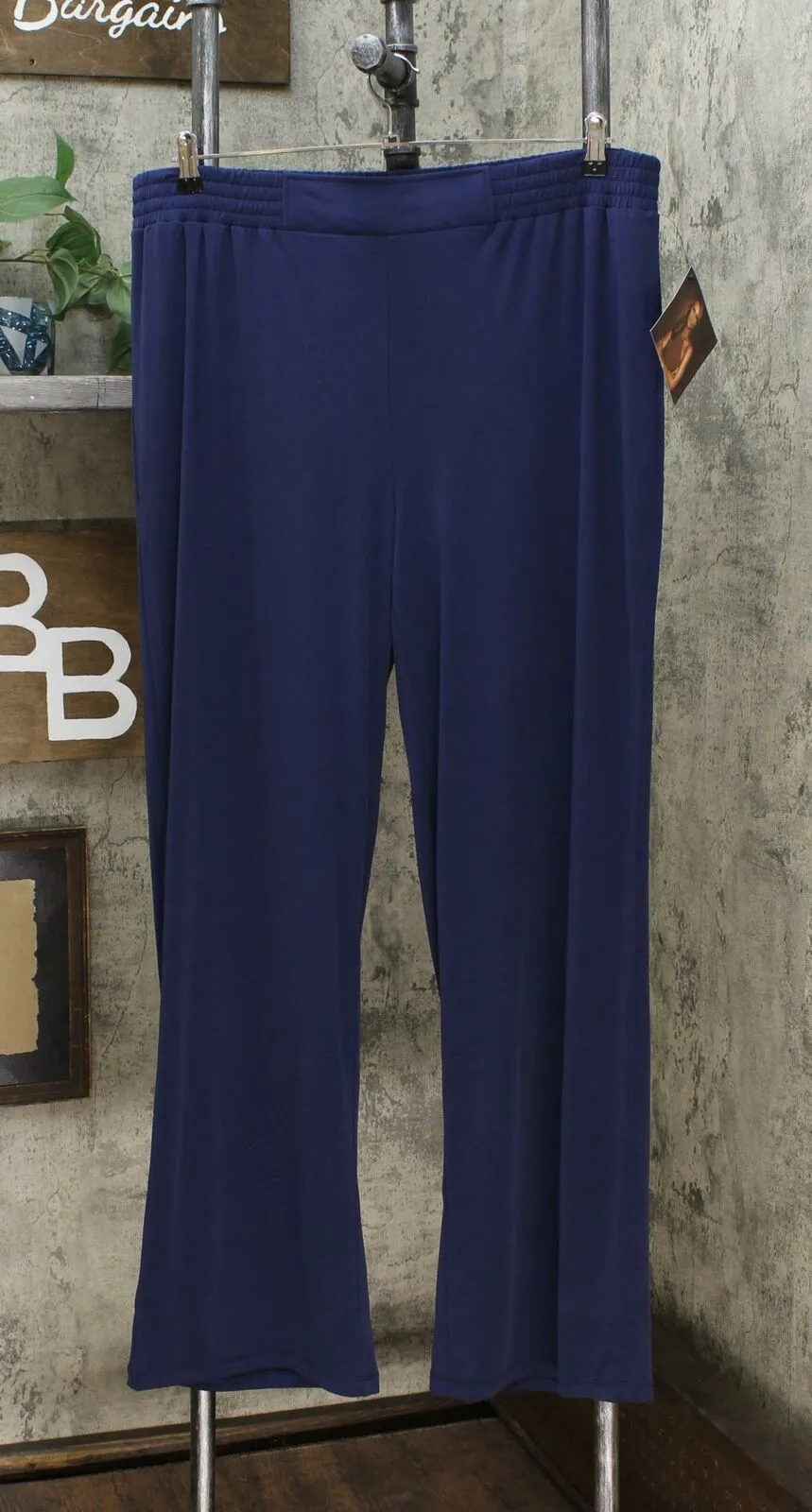IMAN Women's Plus Size 2 Pack Global Chic Luxury Resort Palazzo Pants