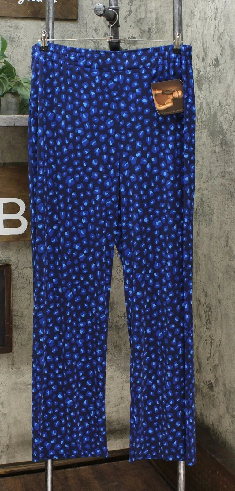 IMAN Women's Plus Size 2 Pack Global Chic Luxury Resort Palazzo Pants