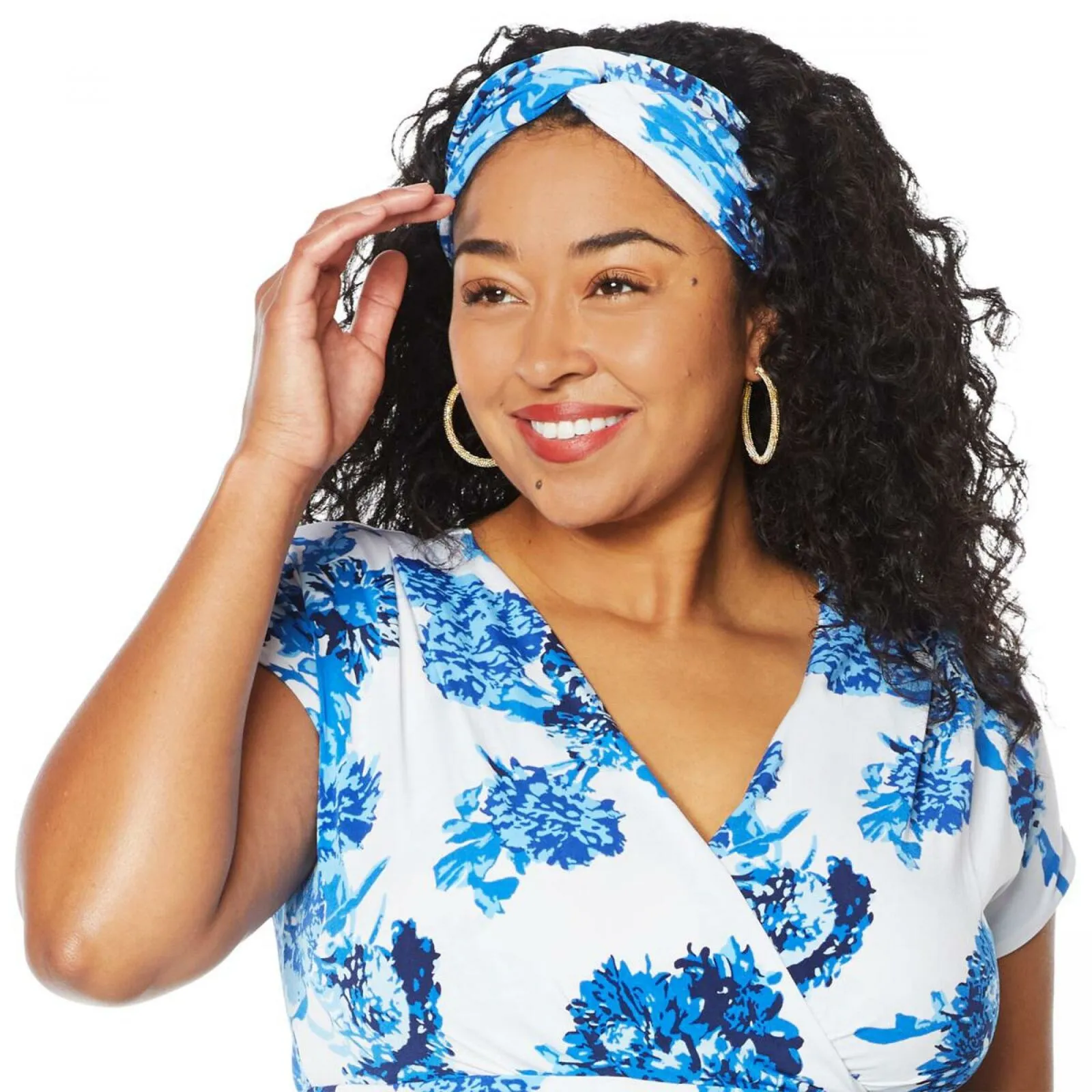 IMAN Women's Tall Boho Chic Maxi Dress With Head Wrap
