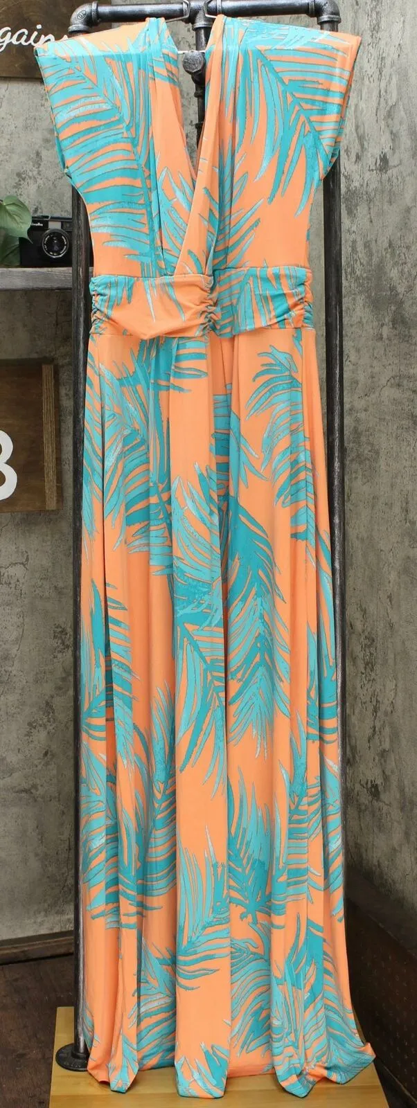 IMAN Women's Tall Boho Chic Maxi Dress With Head Wrap