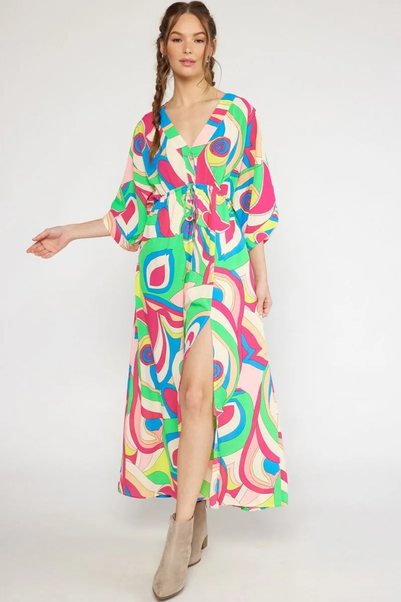 INDIE MAXI DRESS - MULTI