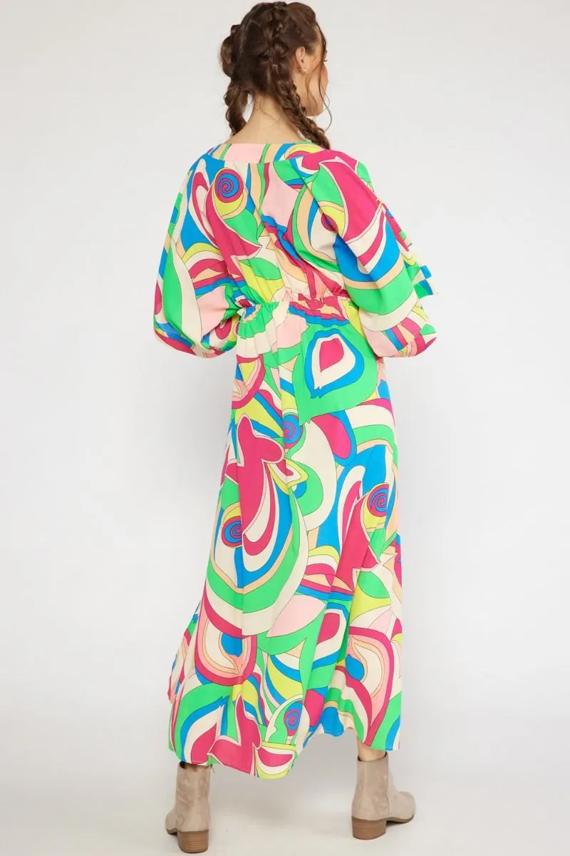 INDIE MAXI DRESS - MULTI