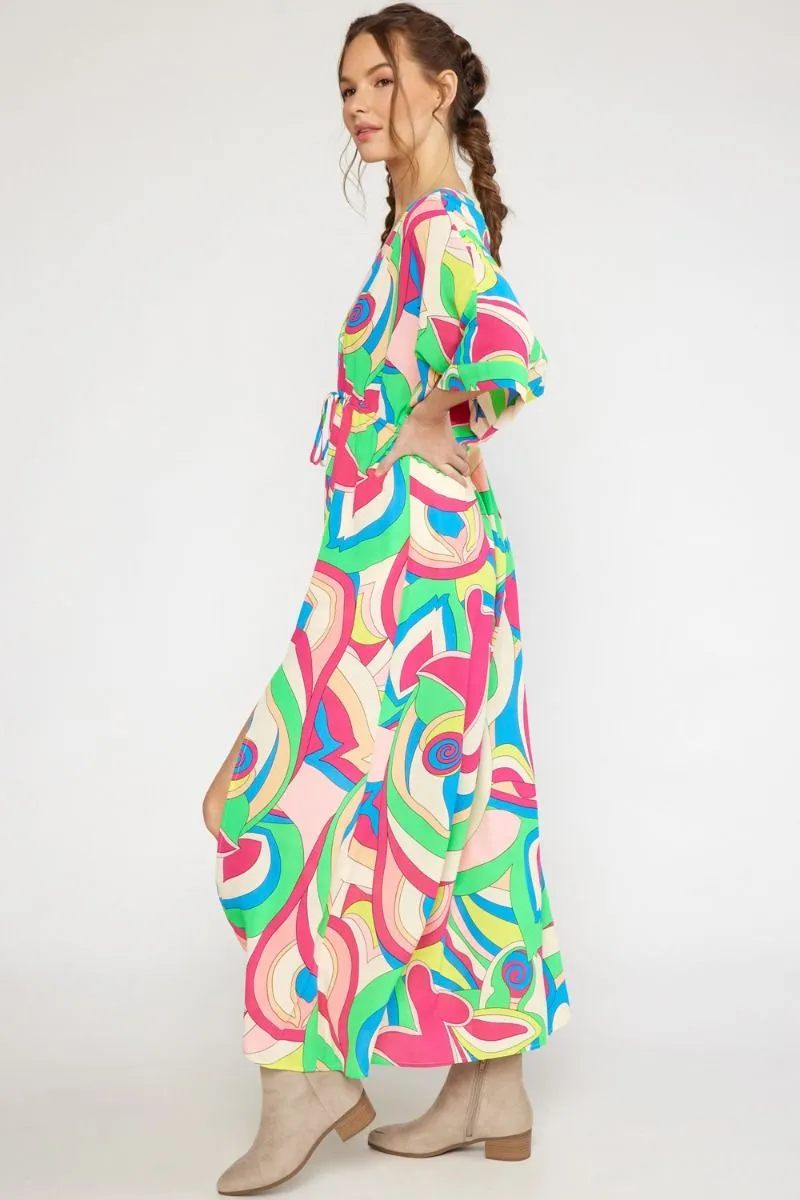 INDIE MAXI DRESS - MULTI