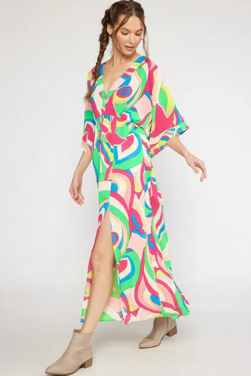 INDIE MAXI DRESS - MULTI