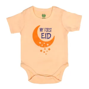 Infant Basic Romper Unisex First Eid - Cream Puff | Bachaa Party Baby Clothes Rompers