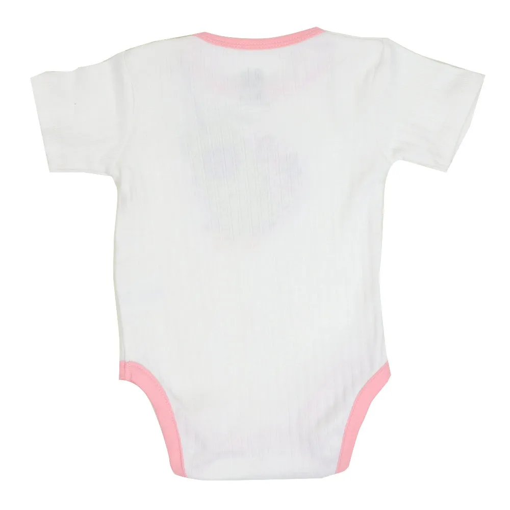 Infant Basic Romper Unisex Flower - White | Bachaa Party Baby Clothes Rompers
