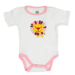 Infant Basic Romper Unisex Flower - White | Bachaa Party Baby Clothes Rompers
