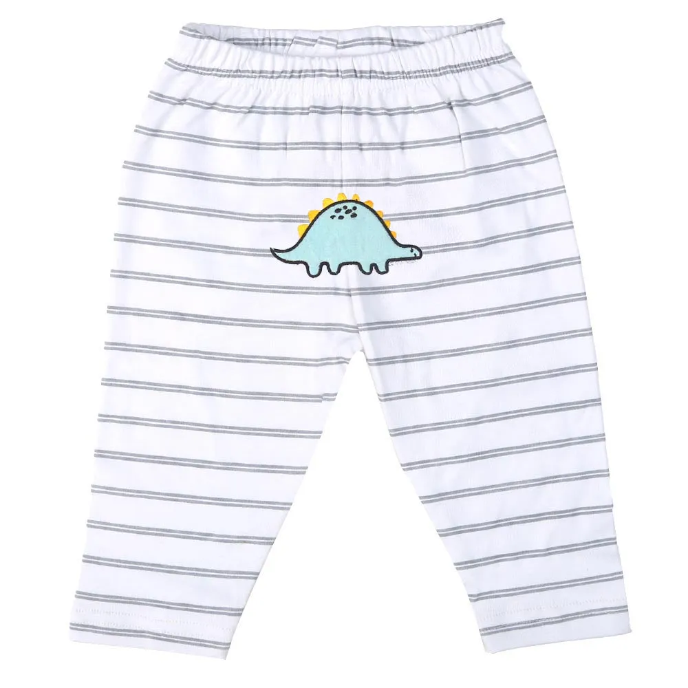 Infant Boys Set 5Pc Dino - B.White | Bachaa Party Baby Clothes Rompers