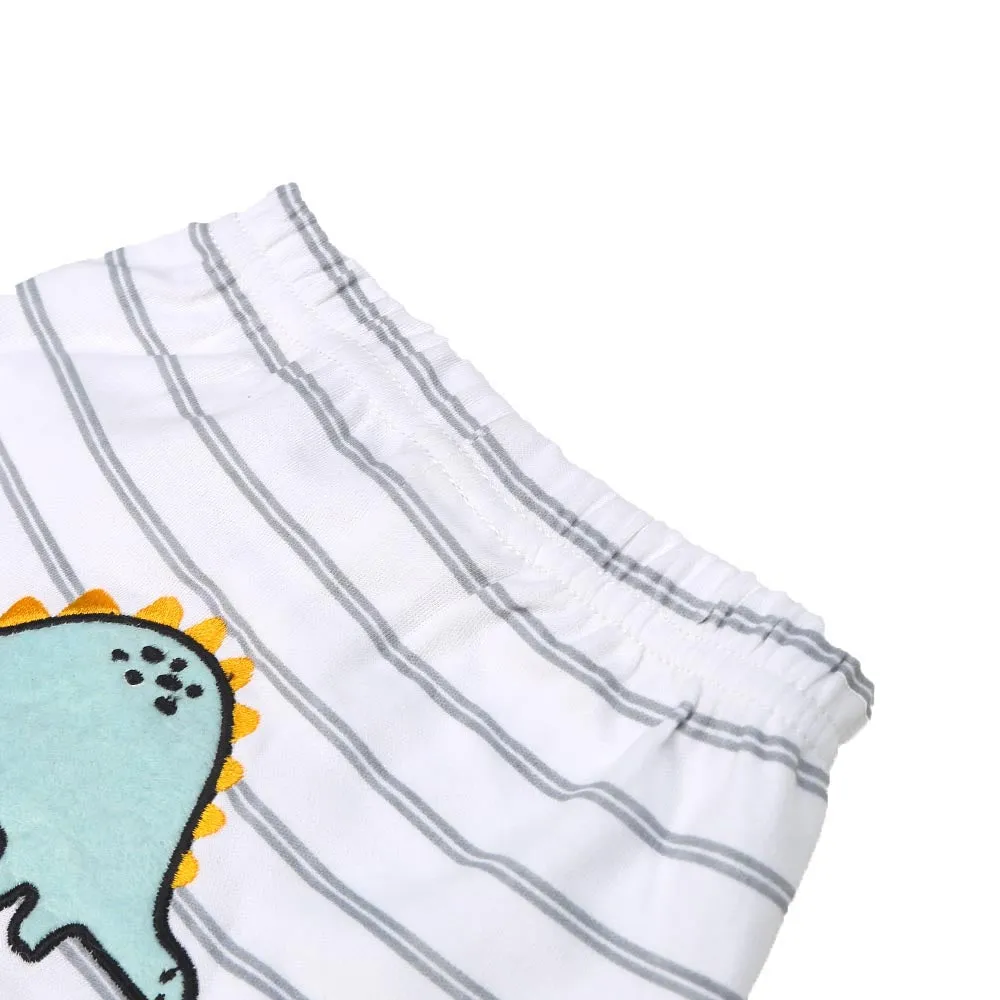 Infant Boys Set 6Pc Dino - B.White | Bachaa Party Baby Clothes Rompers