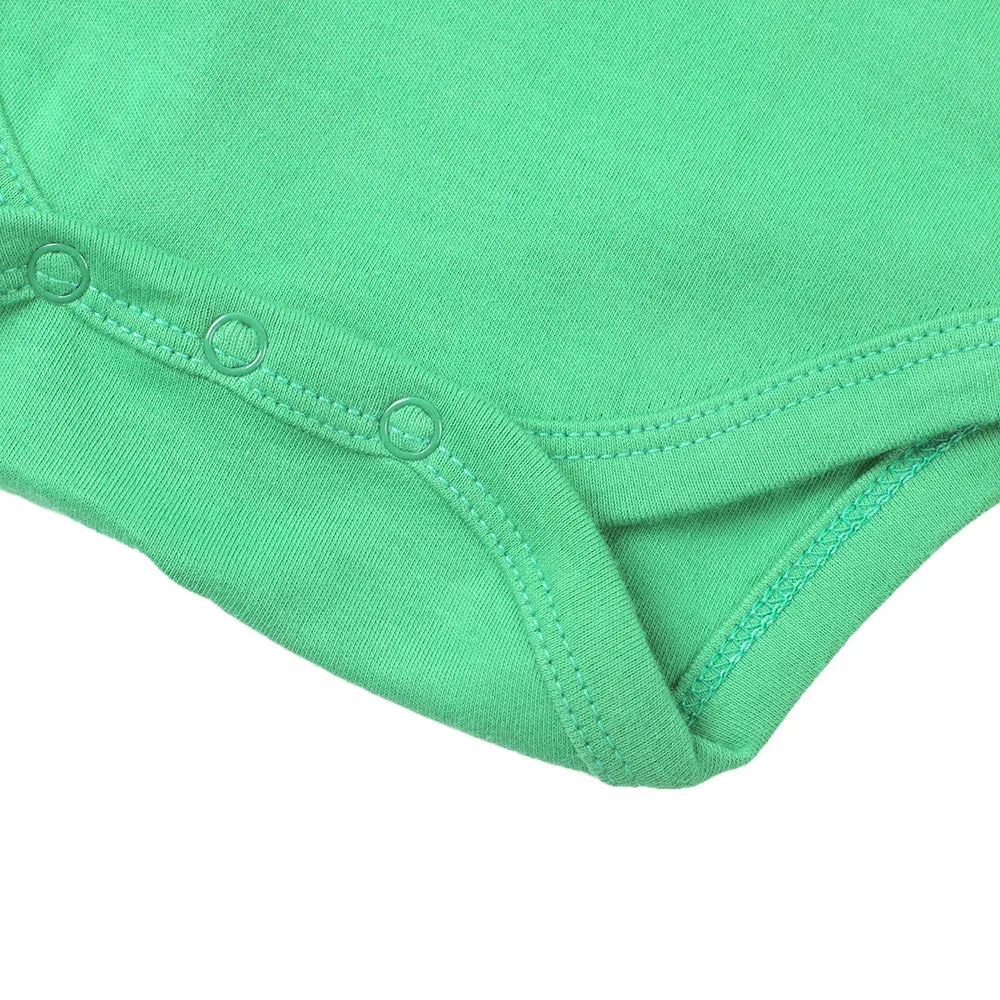Infants Boys Basic Romper Moon Star - Fern Green | Bachaa Party Baby Clothes Rompers