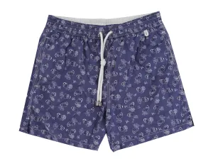 Isaia Blue Swim Shorts