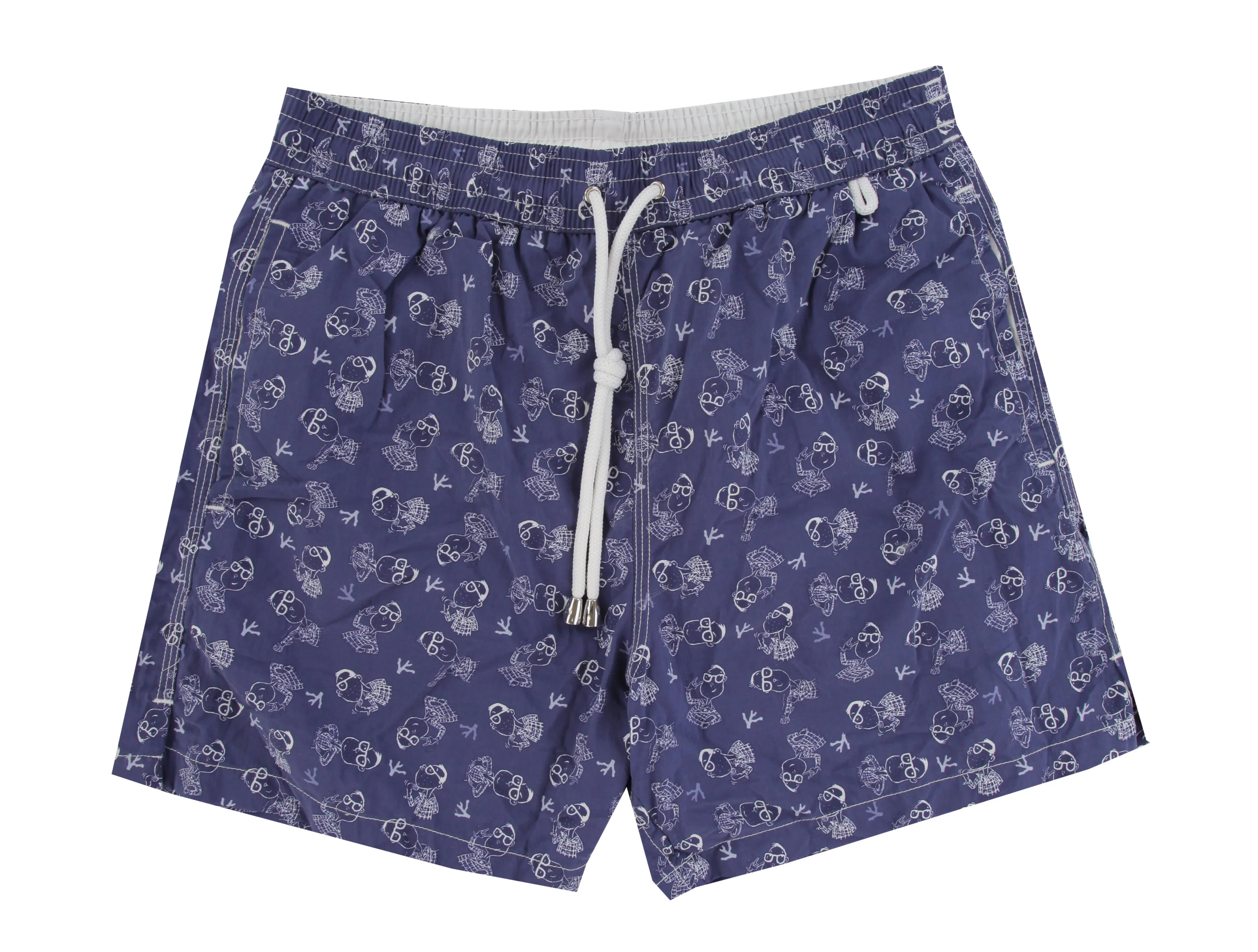 Isaia Blue Swim Shorts