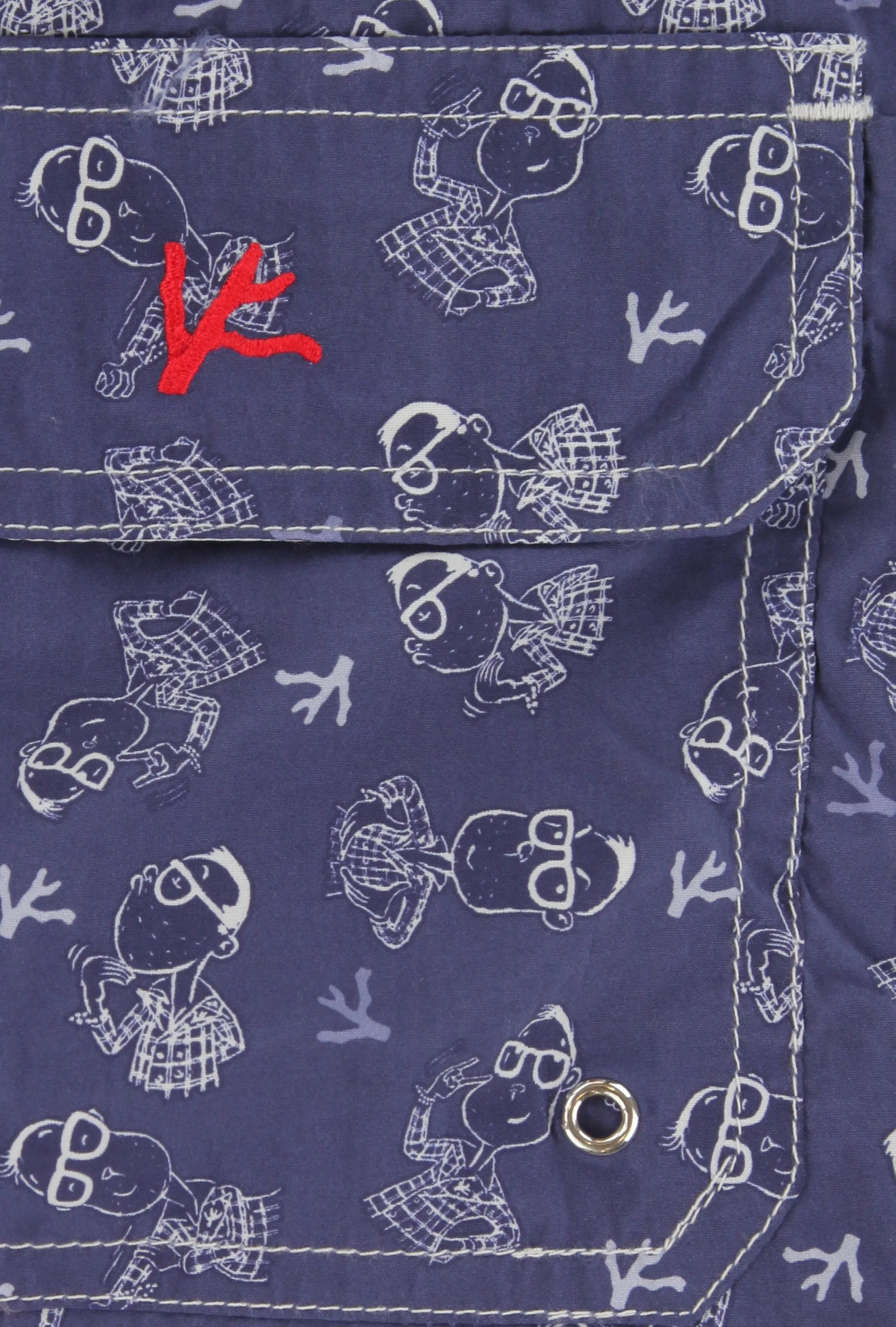 Isaia Blue Swim Shorts