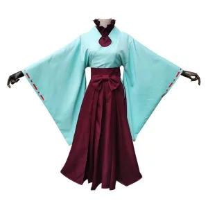 Jibaku Shounen Hanako Kun Toilet-Bound Hanako-kun Akane Aoi Cosplay Costume Halloween Women Haori Kimono Dress