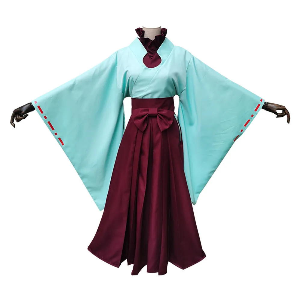 Jibaku Shounen Hanako Kun Toilet-Bound Hanako-kun Akane Aoi Cosplay Costume Halloween Women Haori Kimono Dress