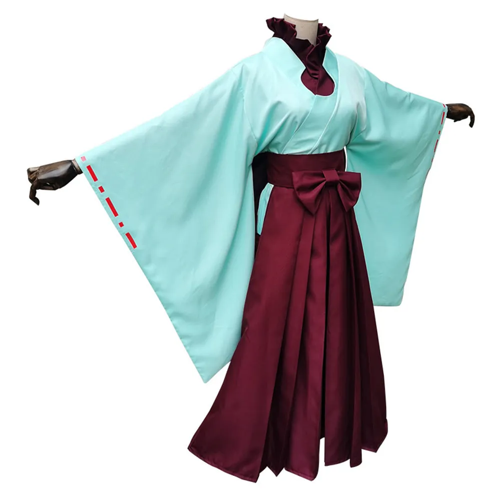 Jibaku Shounen Hanako Kun Toilet-Bound Hanako-kun Akane Aoi Cosplay Costume Halloween Women Haori Kimono Dress